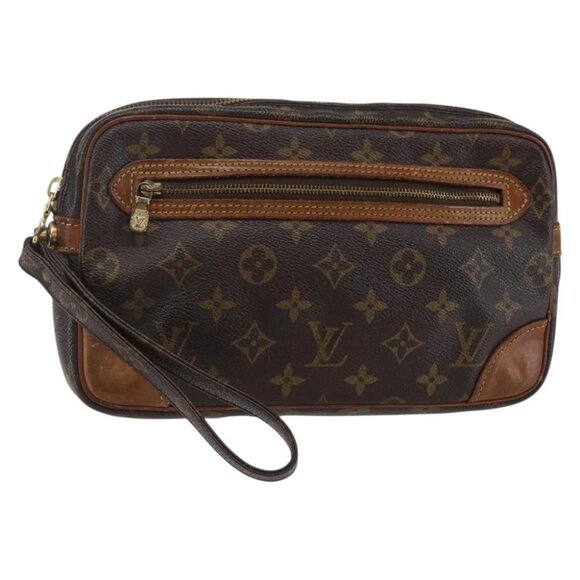 LOUIS VUITTON Monogram Marly Dragonne GM Clutch Bag